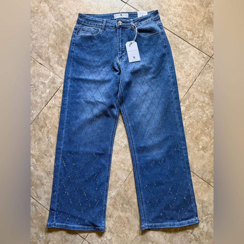 DISCOUNTED Flying angel embellished jeans